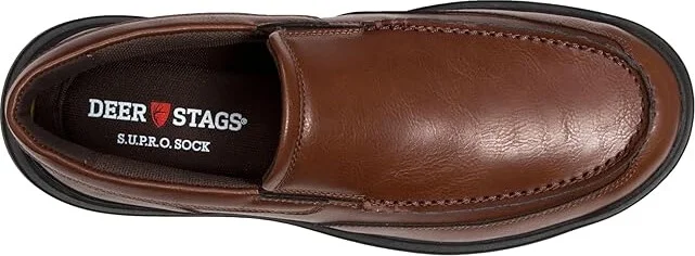 Deer Stags Spartan Men's Lace Up Wing Tip Shoes Dark Brown : 10.5 M, Leather/Polyester - Image 2