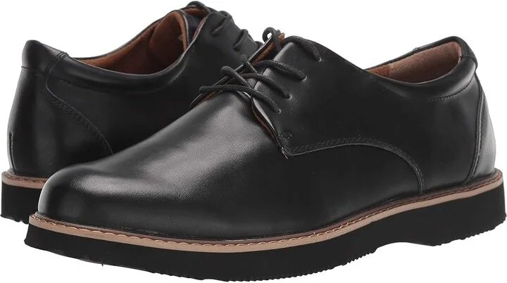 Deer Stags Walkmaster Plain Toe Oxford Men's Shoes Black : 8.5 M (D), Leather