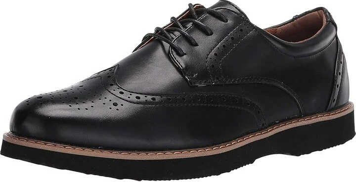 Deer Stags Walkmaster Wing Tip Oxford Men's Shoes Black : 8 M (D), Leather - Image 2