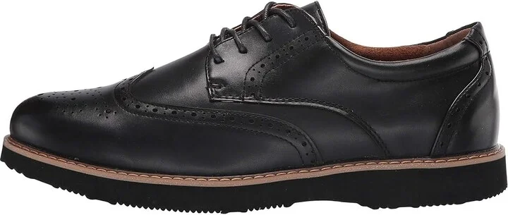 Deer Stags Walkmaster Wing Tip Oxford Men's Shoes Black : 8 M (D), Leather - Image 7