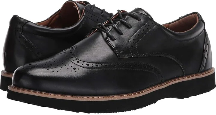 Deer Stags Walkmaster Wing Tip Oxford Men's Shoes Black : 8 M (D), Leather
