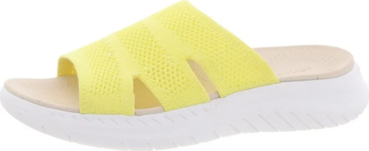 Deion Womens Slip On Open Toe Pool Slides
