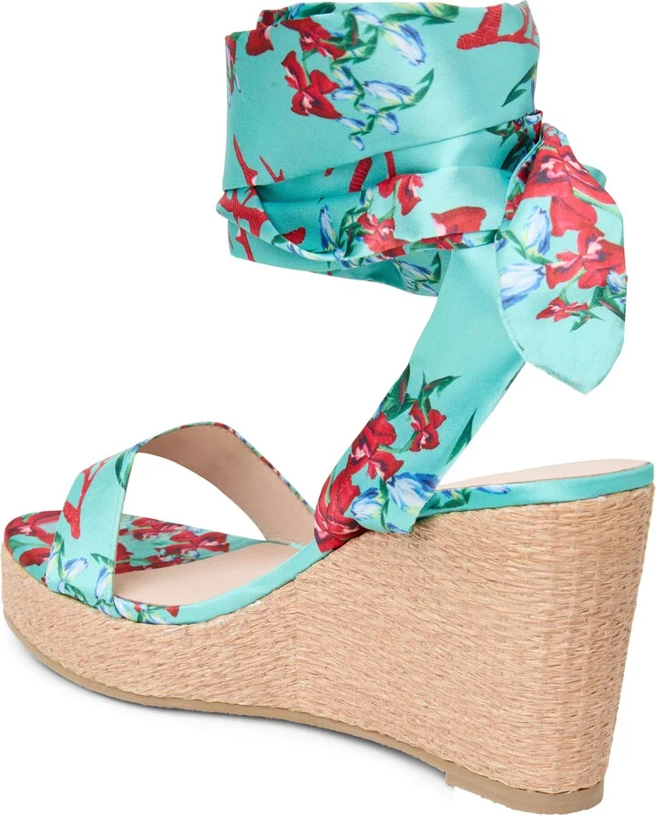 Deirdre Ankle Wrap Wedge Sandal - Image 2