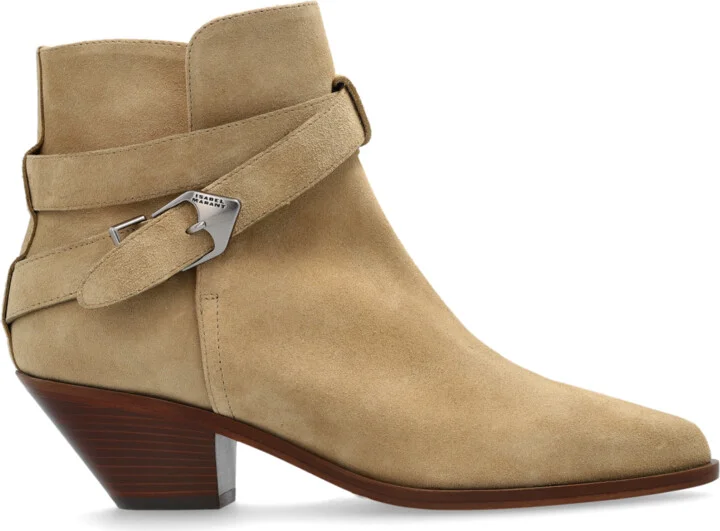 Deivy Heeled Boots, , - Beige
