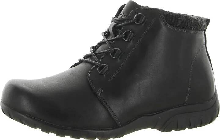 Delaney Womens Leather Zip-Up Ankle Boots