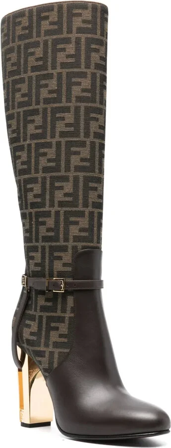 Delfina 110mm monogram knee-high boots - Image 2