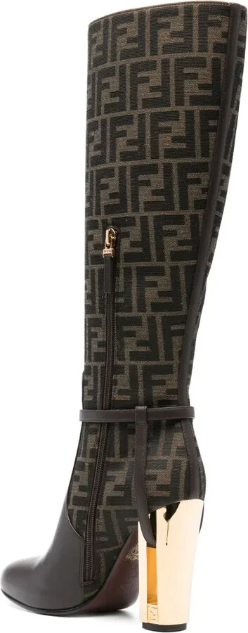 Delfina 110mm monogram knee-high boots - Image 3
