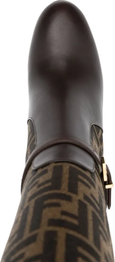Delfina 110mm monogram knee-high boots - Image 4