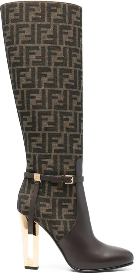 Delfina 110mm monogram knee-high boots