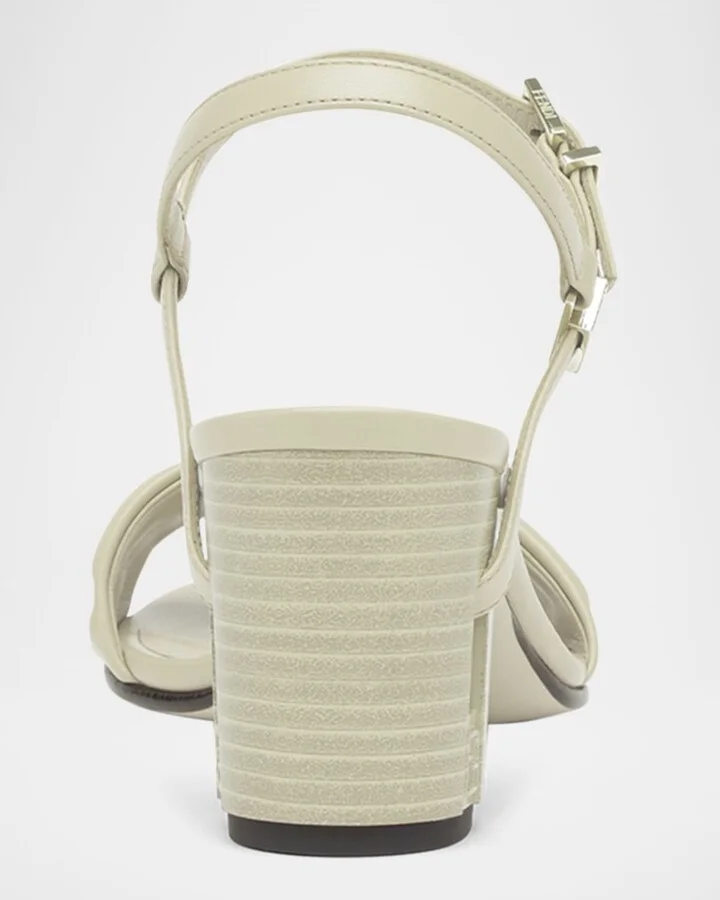 Delfina FF Leather Block-Heel Sandals - Image 6