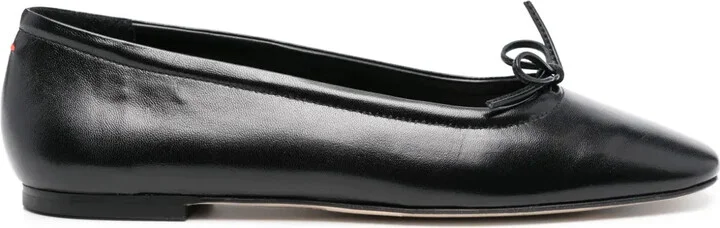 Delfina leather ballerina shoes