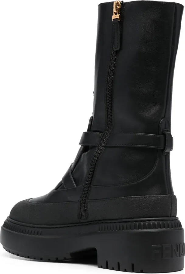 Delfina leather biker boots - Image 3