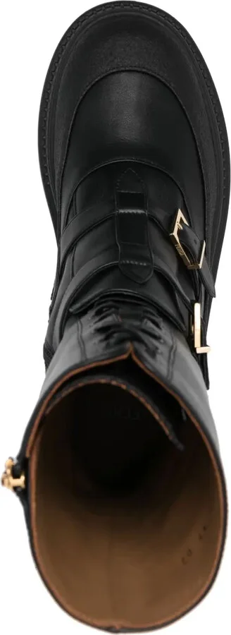 Delfina leather biker boots - Image 4
