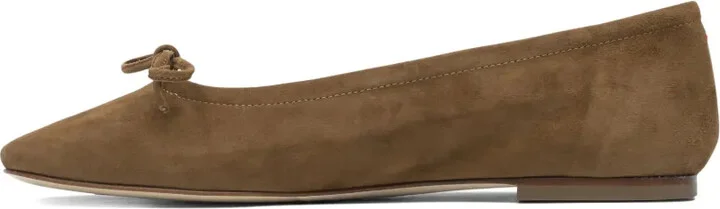Delfina suede bow ballet flats - Image 3