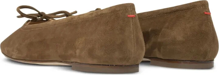 Delfina suede bow ballet flats - Image 4