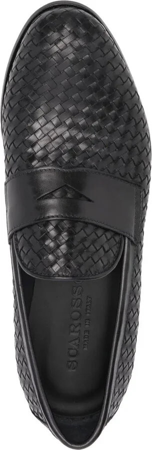 Delfina woven leather loafers - Image 4