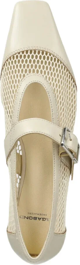 Delia buckle-fastening mesh ballet flats - Image 4