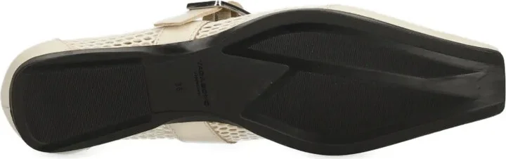 Delia buckle-fastening mesh ballet flats - Image 5