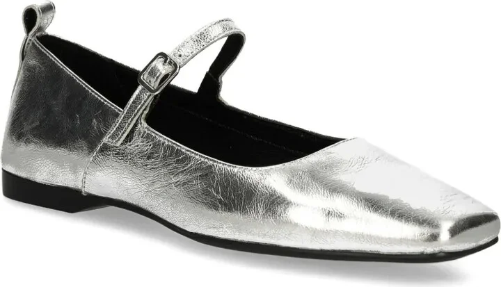 Delia buckle-strap square-toe ballet flats - Image 2