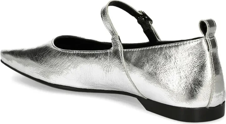 Delia buckle-strap square-toe ballet flats - Image 5