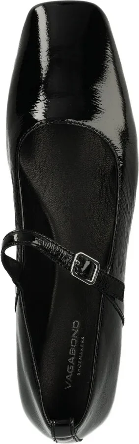 Delia patent-leather buckled ballet flats - Image 3
