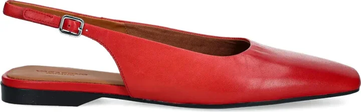 Delia slingback square-toe ballet flats