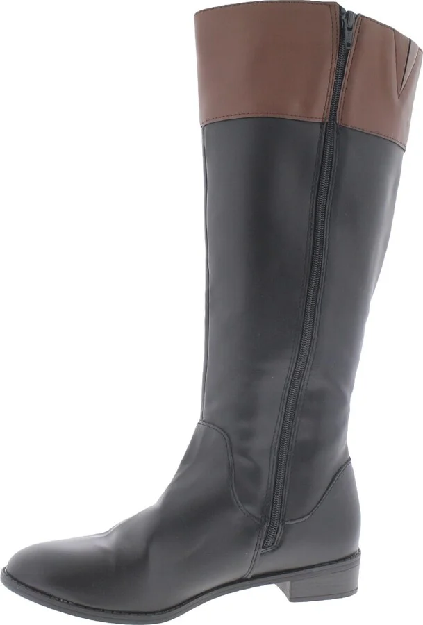 Deliee 2 Womens Belted Knee-High Riding Boots