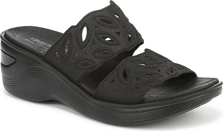 Delight Platform Wedge Slide Sandal