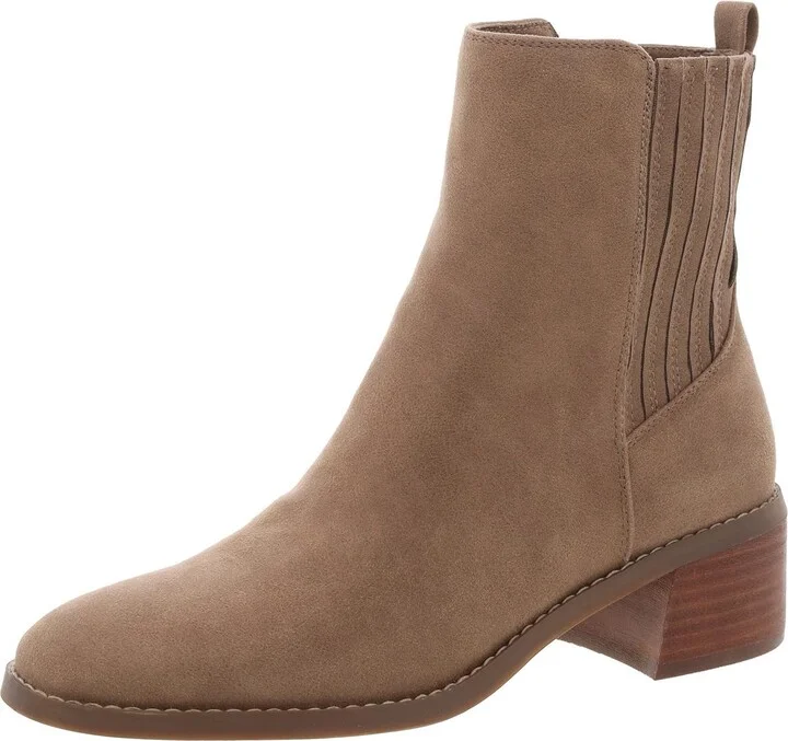Delilah Womens Faux Leather Ankle Booties