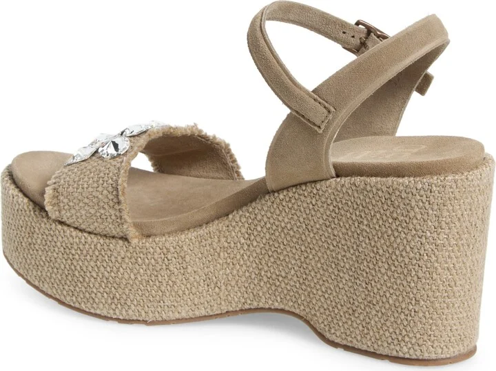 Delina Ankle Strap Platform Wedge Sandal - Image 2