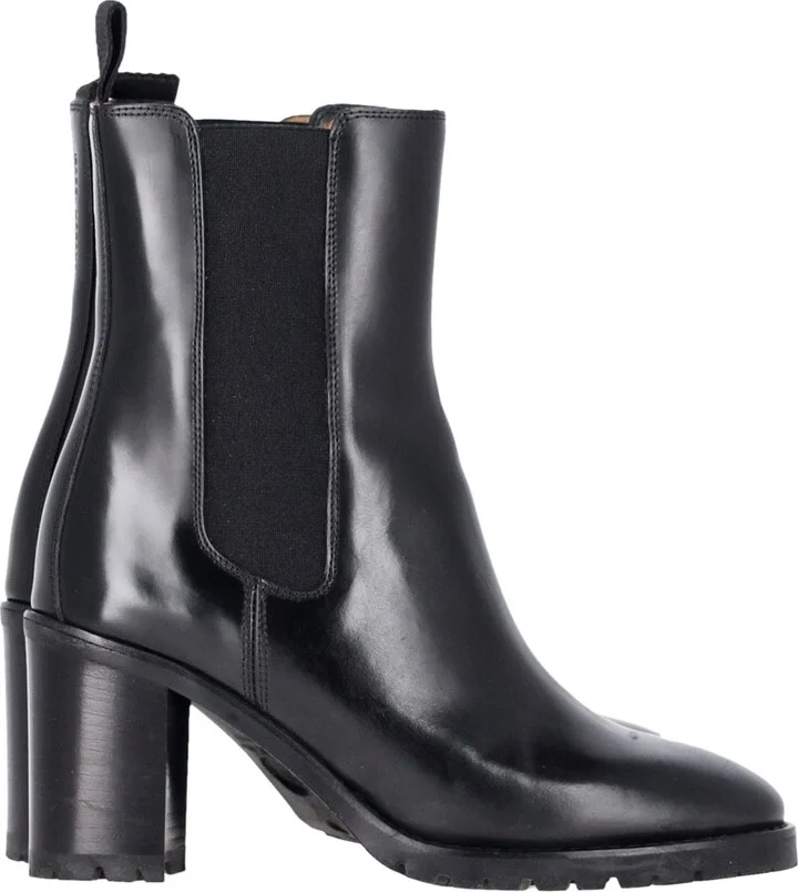 Deline Ankle Boots in Black Leather