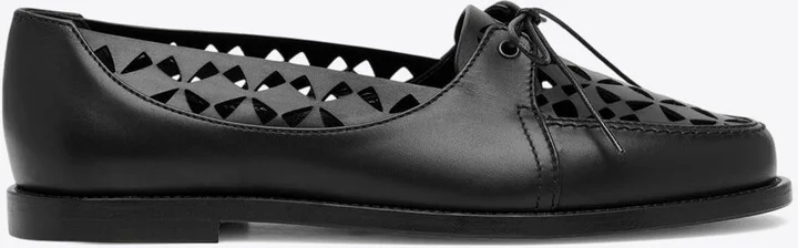 Delirium Laser Cut Leather Loafers