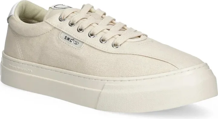 Dellow 02 lace-up canvas trainers - Image 2