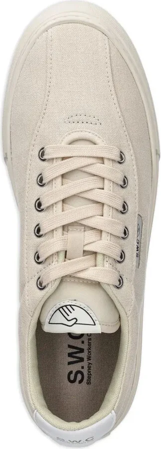 Dellow 02 lace-up canvas trainers - Image 3
