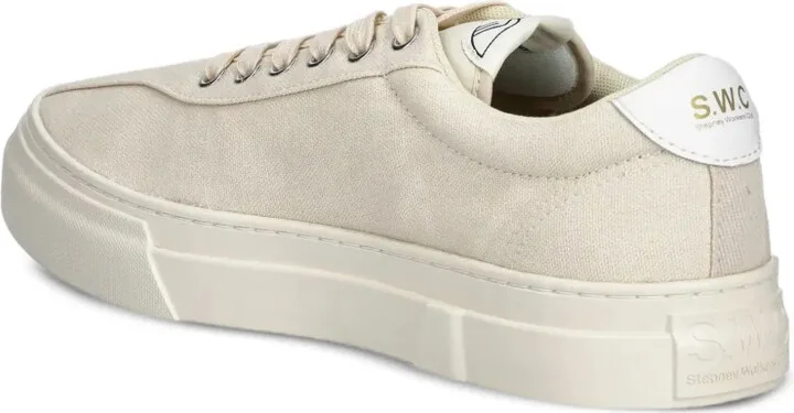 Dellow 02 lace-up canvas trainers - Image 5