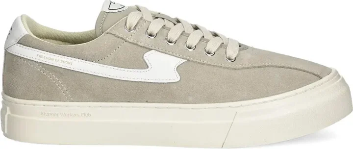 Dellow S-Strike Cup suede-panelled lace-up sneakers