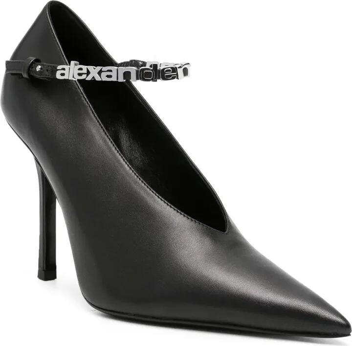 Delphine 105mm logo-lettering pumps - Image 2