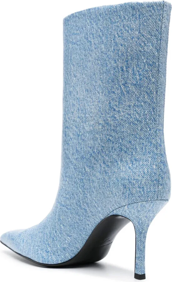 Delphine 90mm denim boots - Image 3