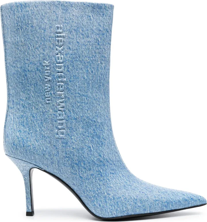 Delphine 90mm denim boots