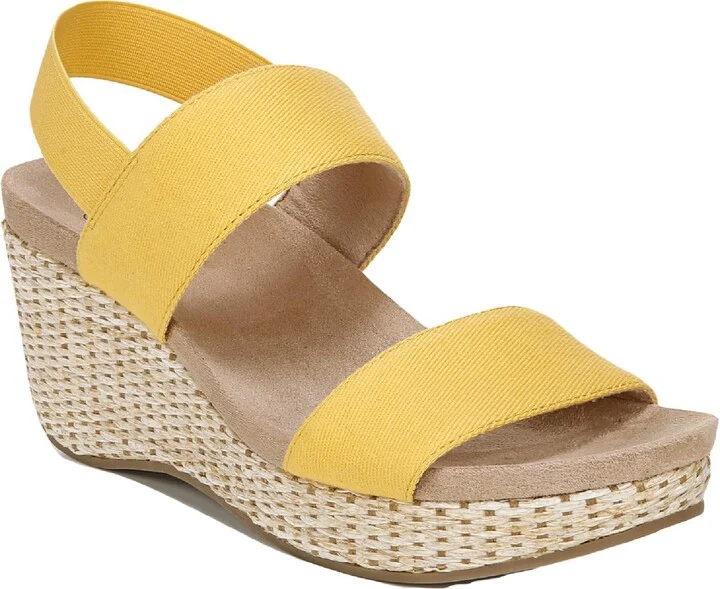 Delta Womens Solid Ankle Strap Wedge Sandals
