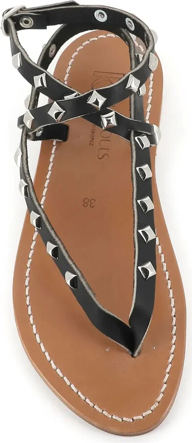 Deltapyr stud-embellished flat sandals - Image 4