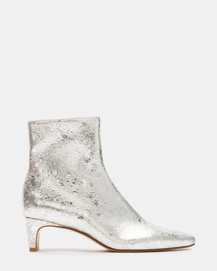 Delvie Silver Leather