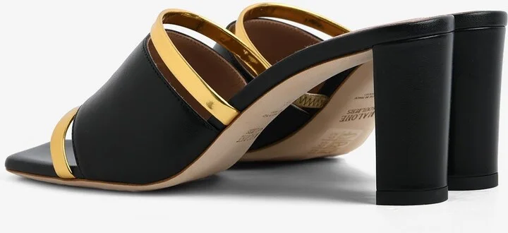 Demi 70 Cut-Out Leather Mules - Image 2
