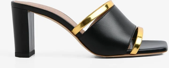 Demi 70 Cut-Out Leather Mules