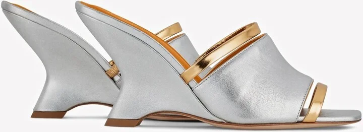 Demi 80 Metallic Leather Mules - Image 2