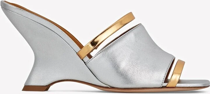 Demi 80 Metallic Leather Mules