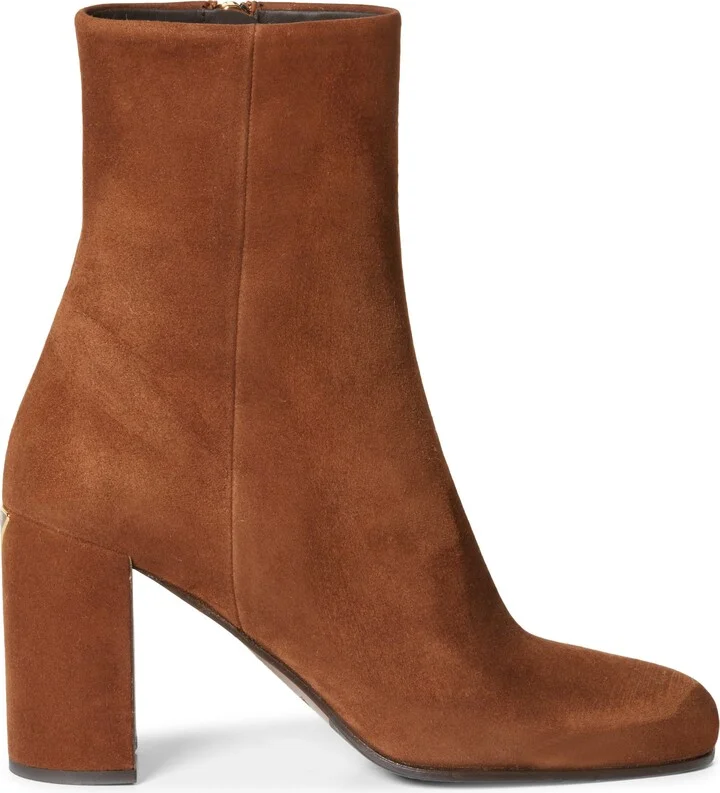 Demi Block Heel Suede Bootie - Image 3