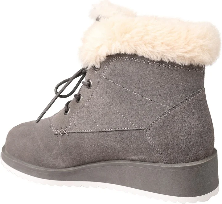 Demi Faux Shearling Wedge Bootie - Image 2