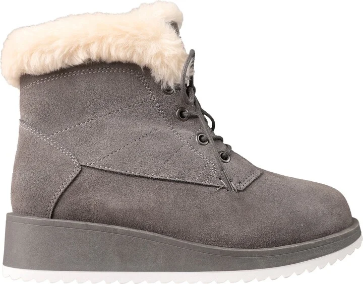 Demi Faux Shearling Wedge Bootie - Image 5
