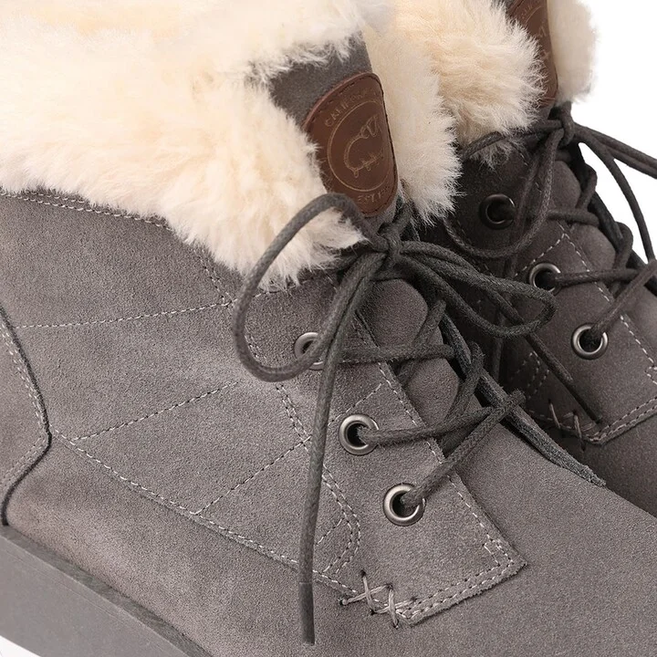 Demi Faux Shearling Wedge Bootie - Image 8